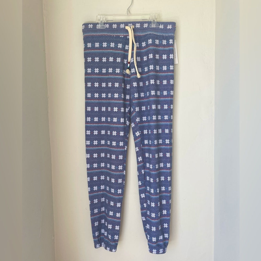 Sol Angeles Fair Isle Hacci Jogger Pant NWT NEW with tag